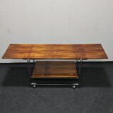 Vintage palisander  extending side table trolley