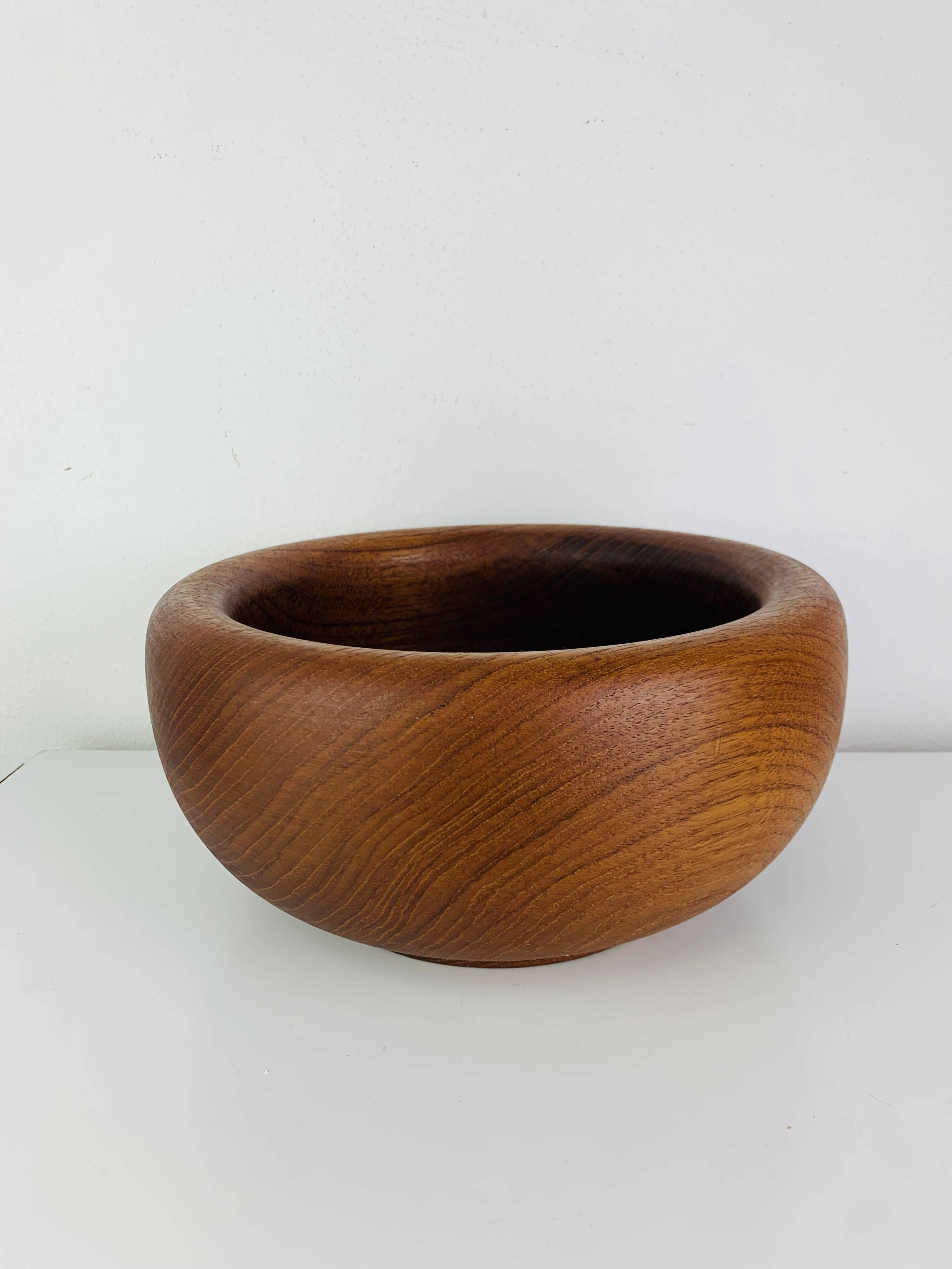 Danish teak fruit bowl, 1960s, Scandinavian.