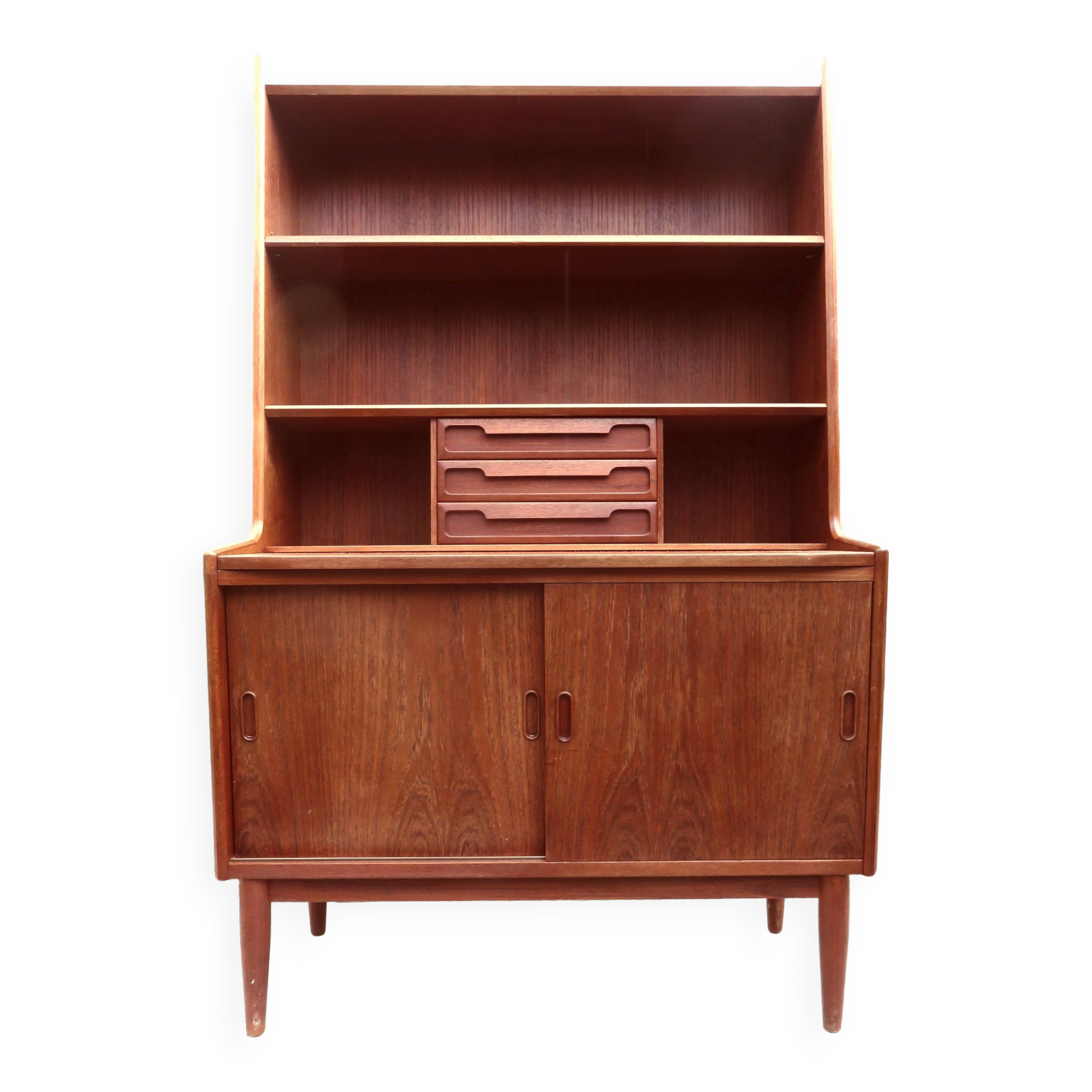Teak writing desk by the Larsen brothers, Denmark 1960