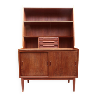 High teak secretary desk by the Larsen brothers, Denmark 1960