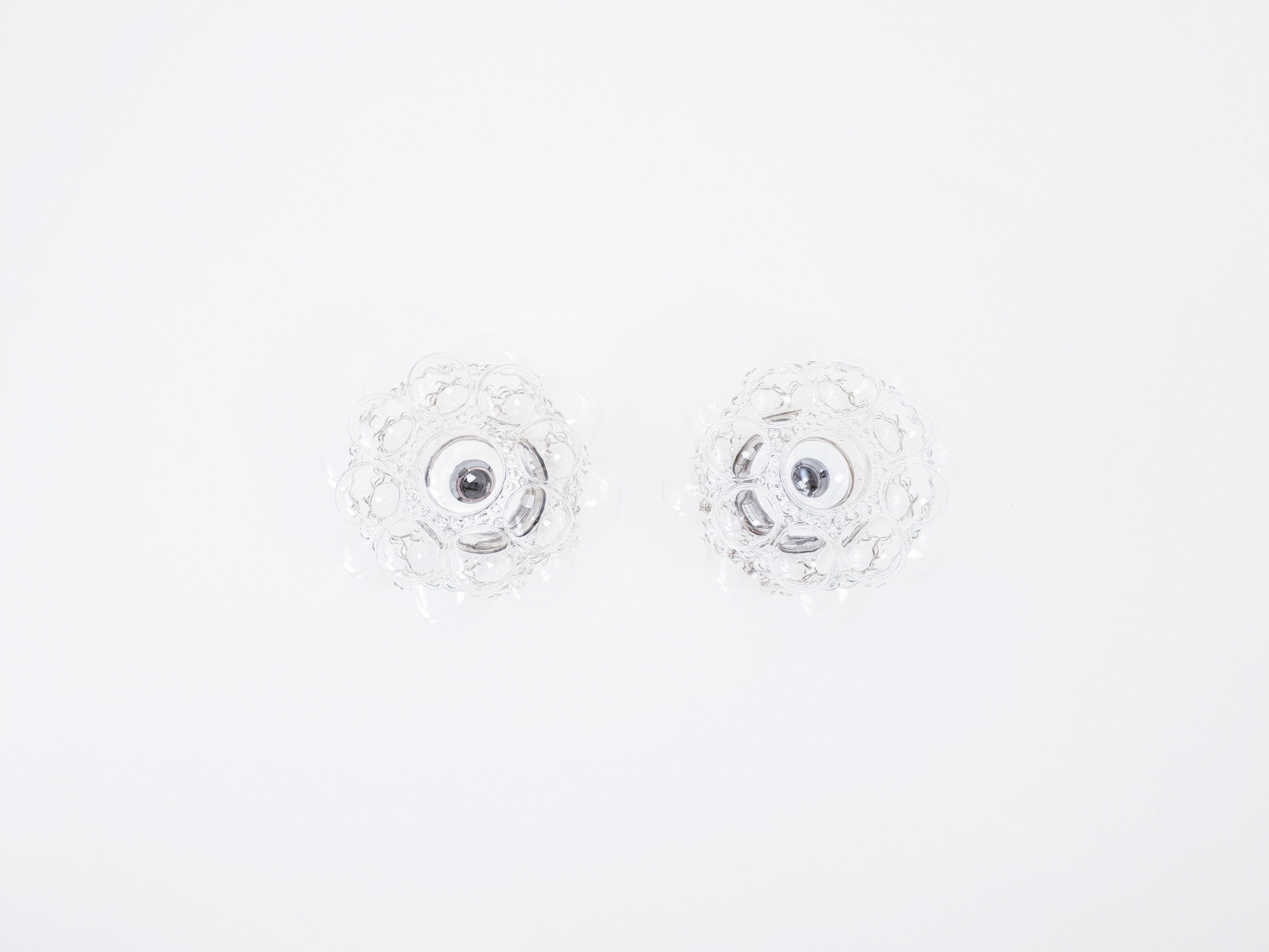 Pair of wall lamps by Helena Tynell for Glashütte Limburg