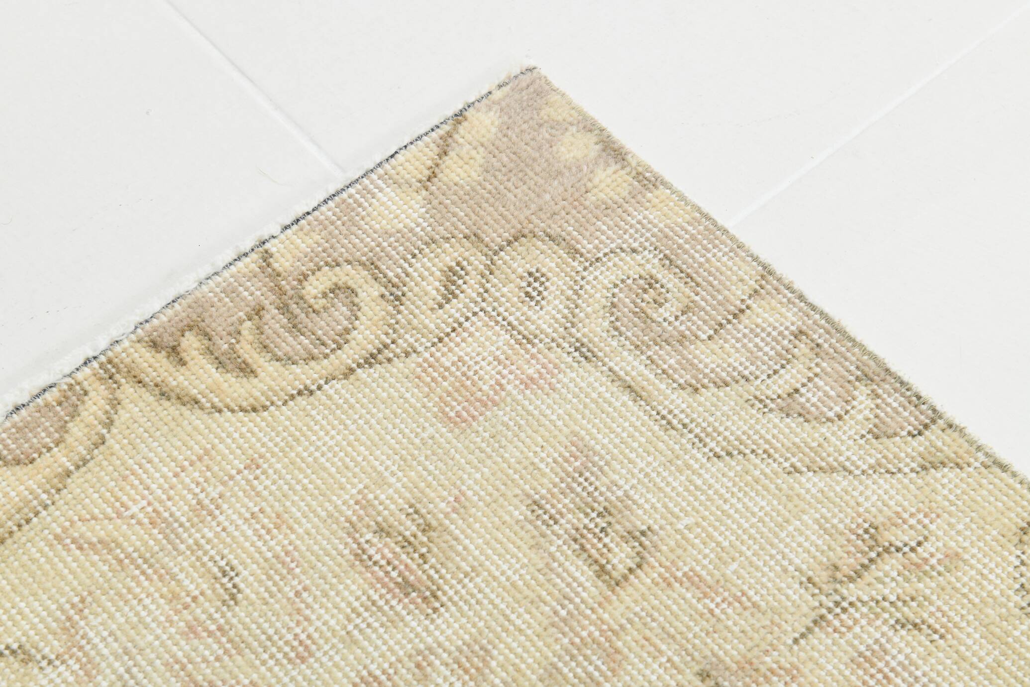 5x8 Green Cream Oriental Turkish Vintage Rug,  142x240Cm