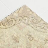 5x8 Green Cream Oriental Turkish Vintage Rug,  142x240Cm