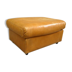 Pouf en cuir