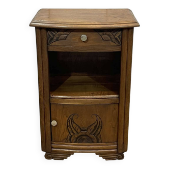 Chevet art déco en chêne des années 1950