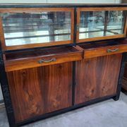 Vitrine / bibliothèque d'appui époque Art Déco en palissandre et bois