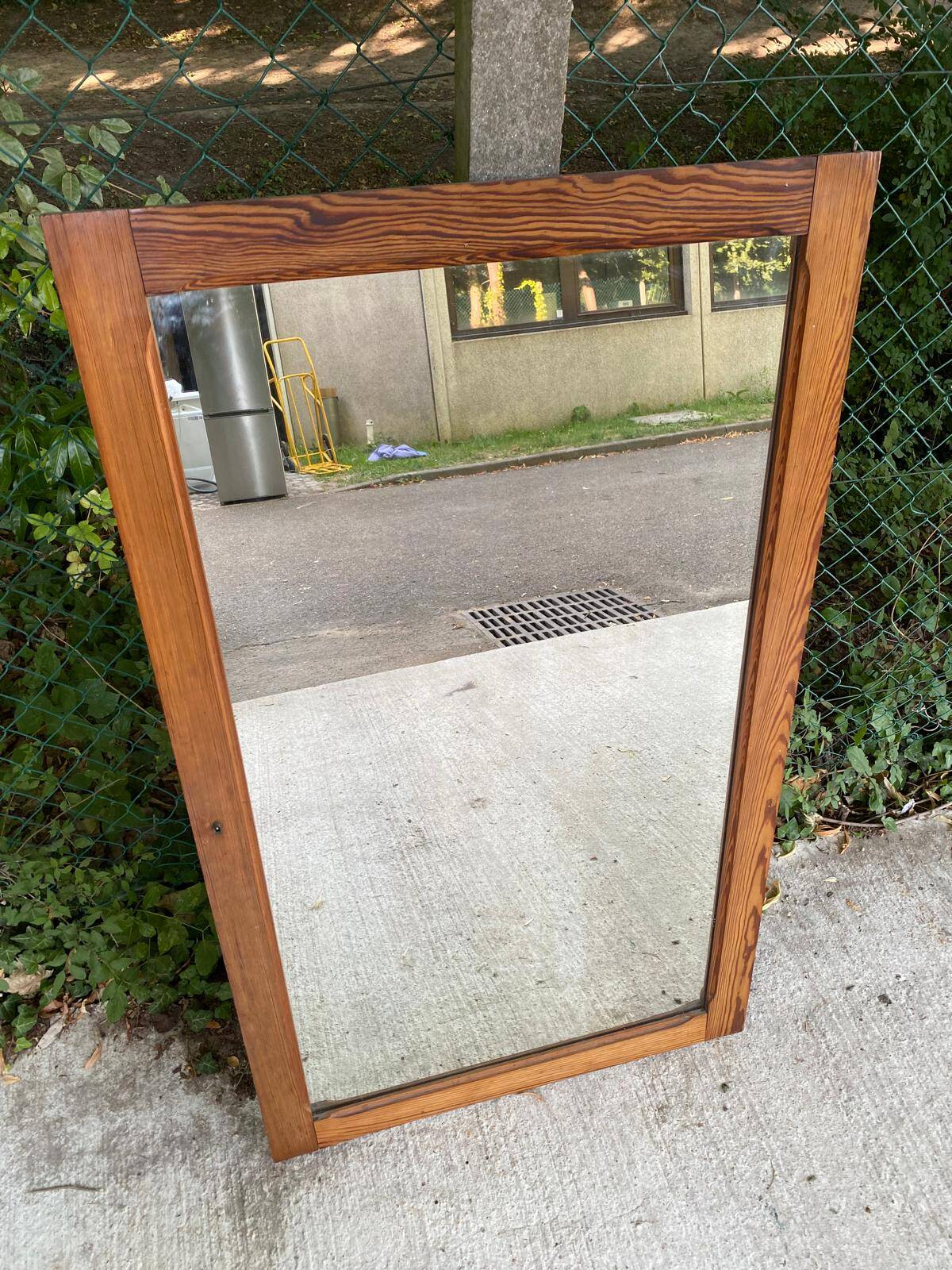 Vintage solid wood mirror 78x133
