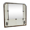 Antique stitched mirror / tiles  46x46cm