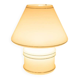 Vintage glass table lamp from the 70s, space age mushroom.