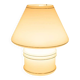 Vintage glass table lamp from the 70s, space age mushroom.