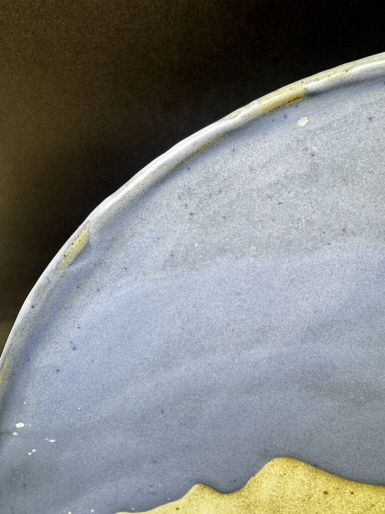 Decorative glazed ceramic dish, circa 1950-60