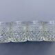 Set of 4 vintage glasses from the 60s-70s in moulded glass.