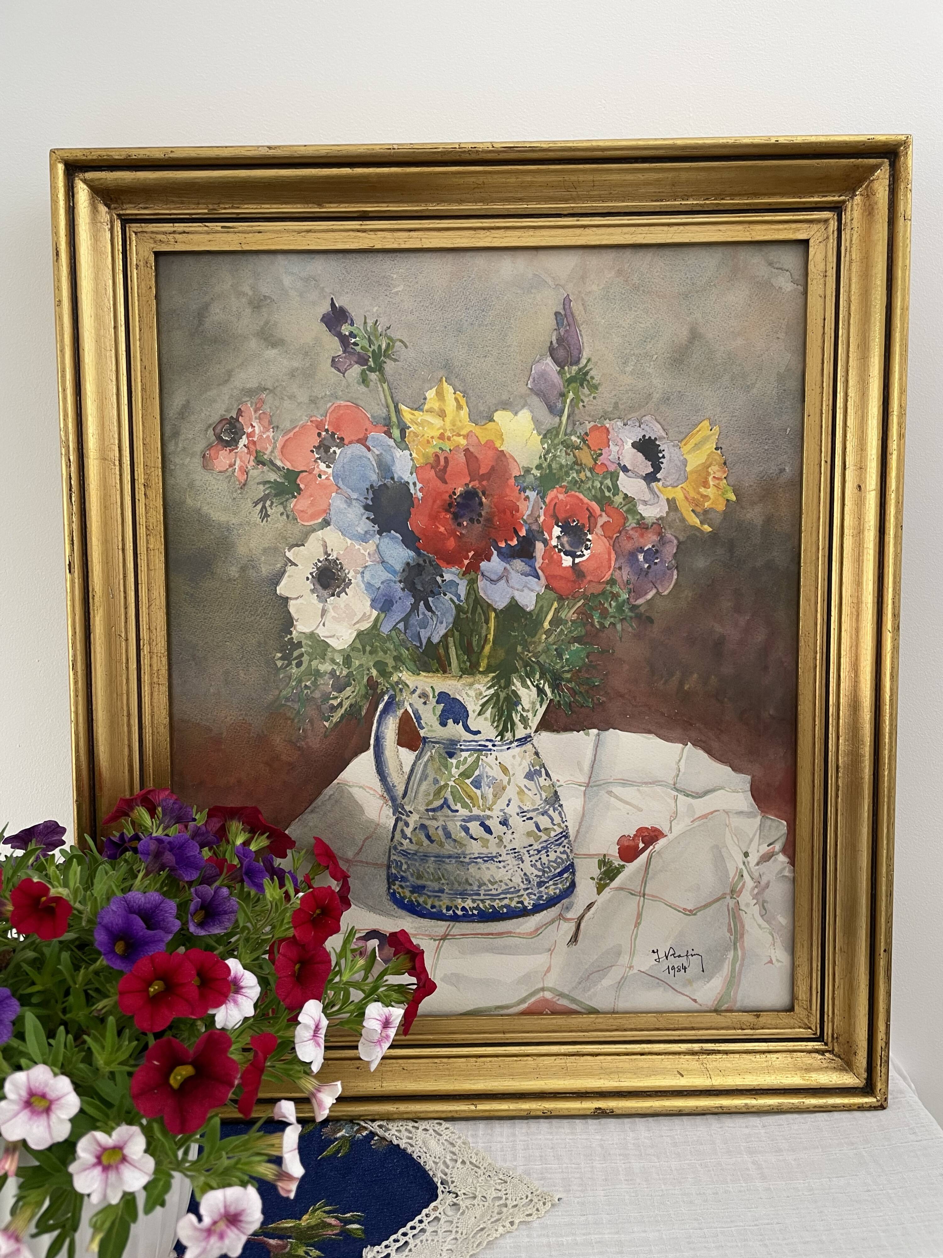 Painting anemones Still Life