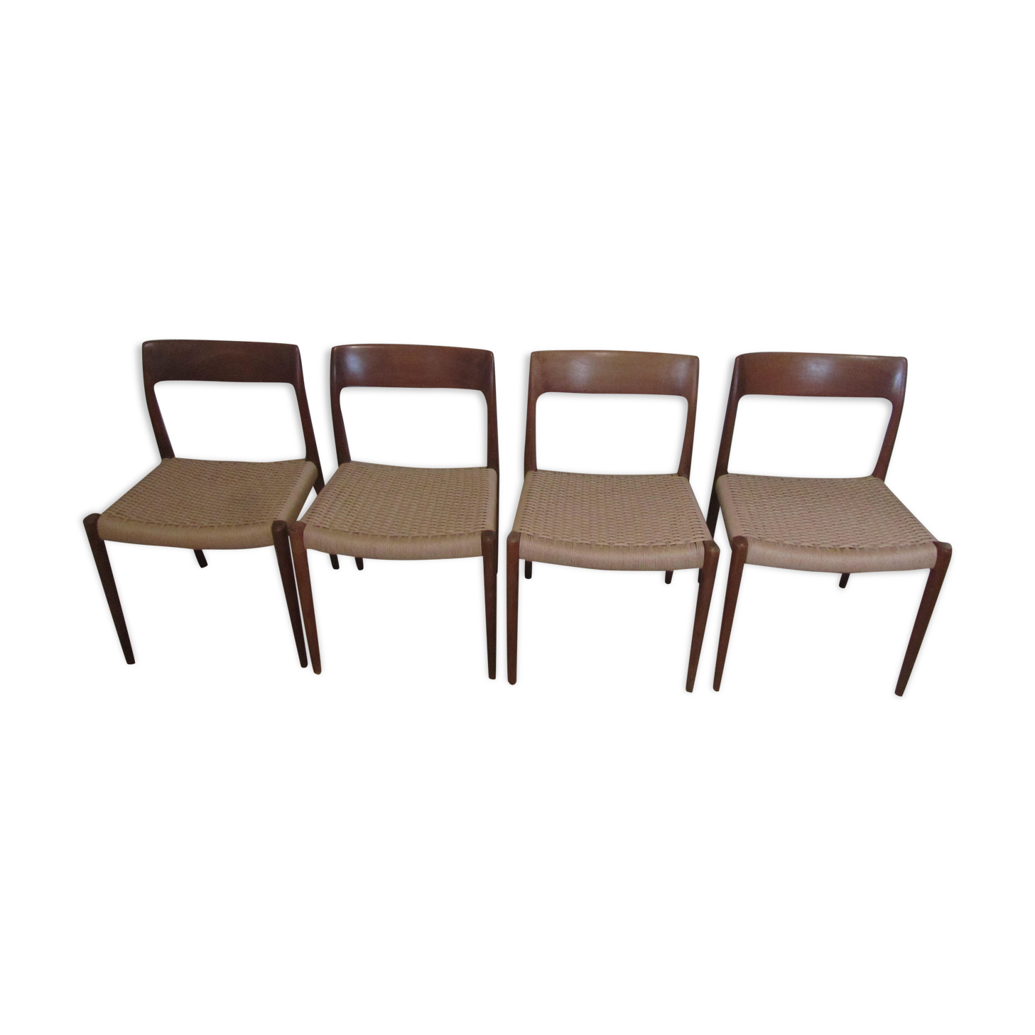 4 Moller chairs #77