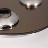 Applique plafonnier vintage années 60 en verre 4 lumieres design italien