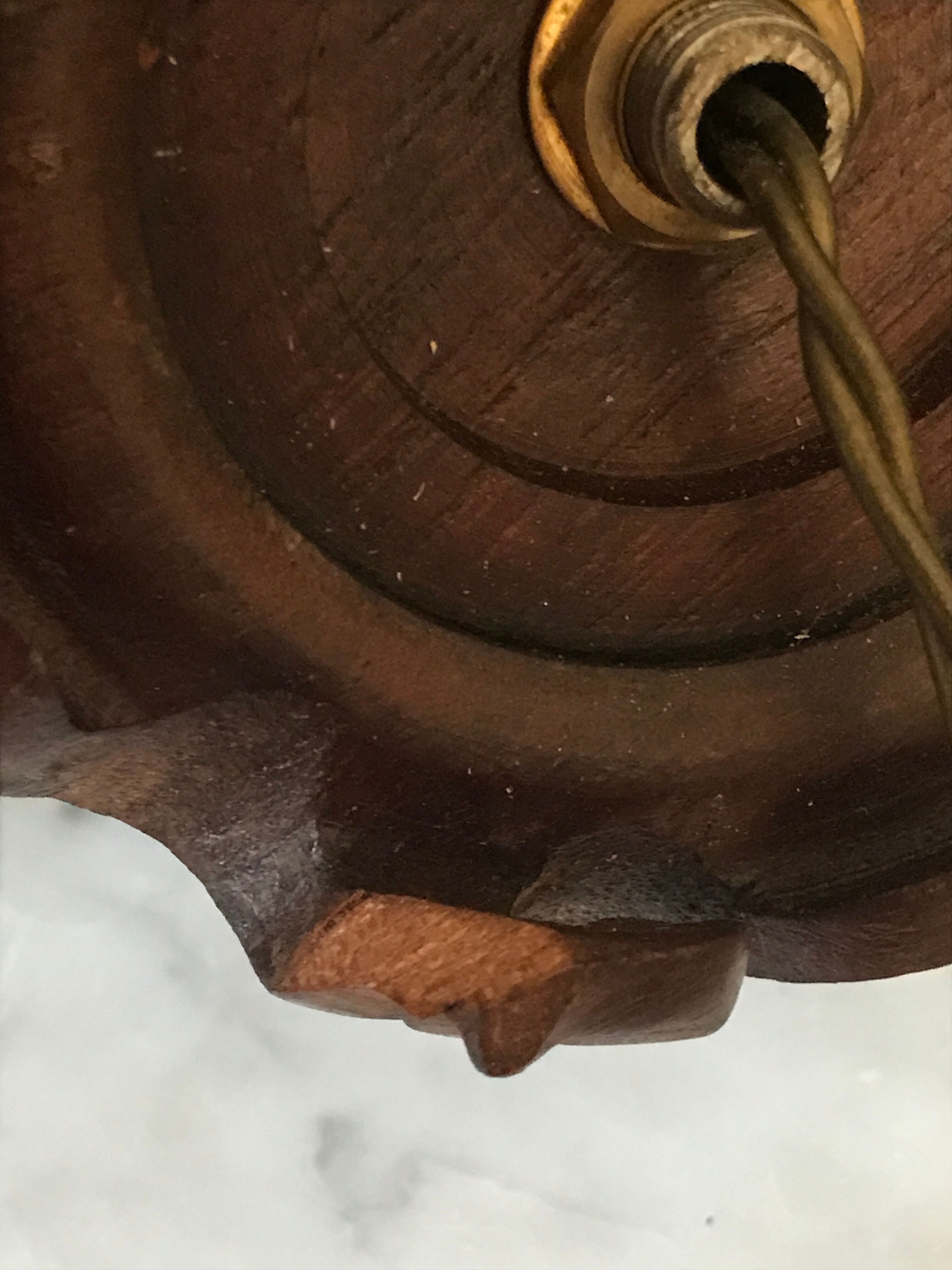 Vintage enamelled porcelain lamp