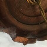 Vintage enamelled porcelain lamp