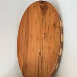 Handmade oriental tray in thuya wood - vintage marquetry