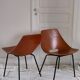 Pair of chairs Amsterdam by Pierre Guariche, recent "House of the World" reissue