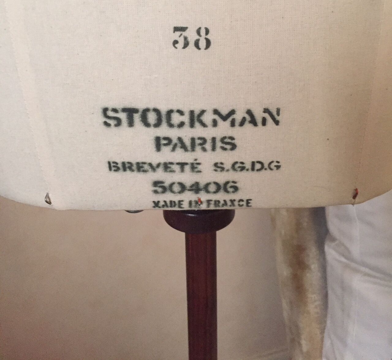 Bust woman Stockman size 38 with adjustable wooden tripod