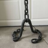 Brutalist chain floor lamp from the 70s
