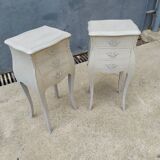 Pair of bedside Louis XV shabby style