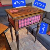 Refurbished wooden bedside table