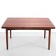 Vintage teak rectangular extendable dining table