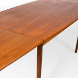 Mid Century Scandinavian Extendable Dining Table made of teak, Denmark, circa 1970