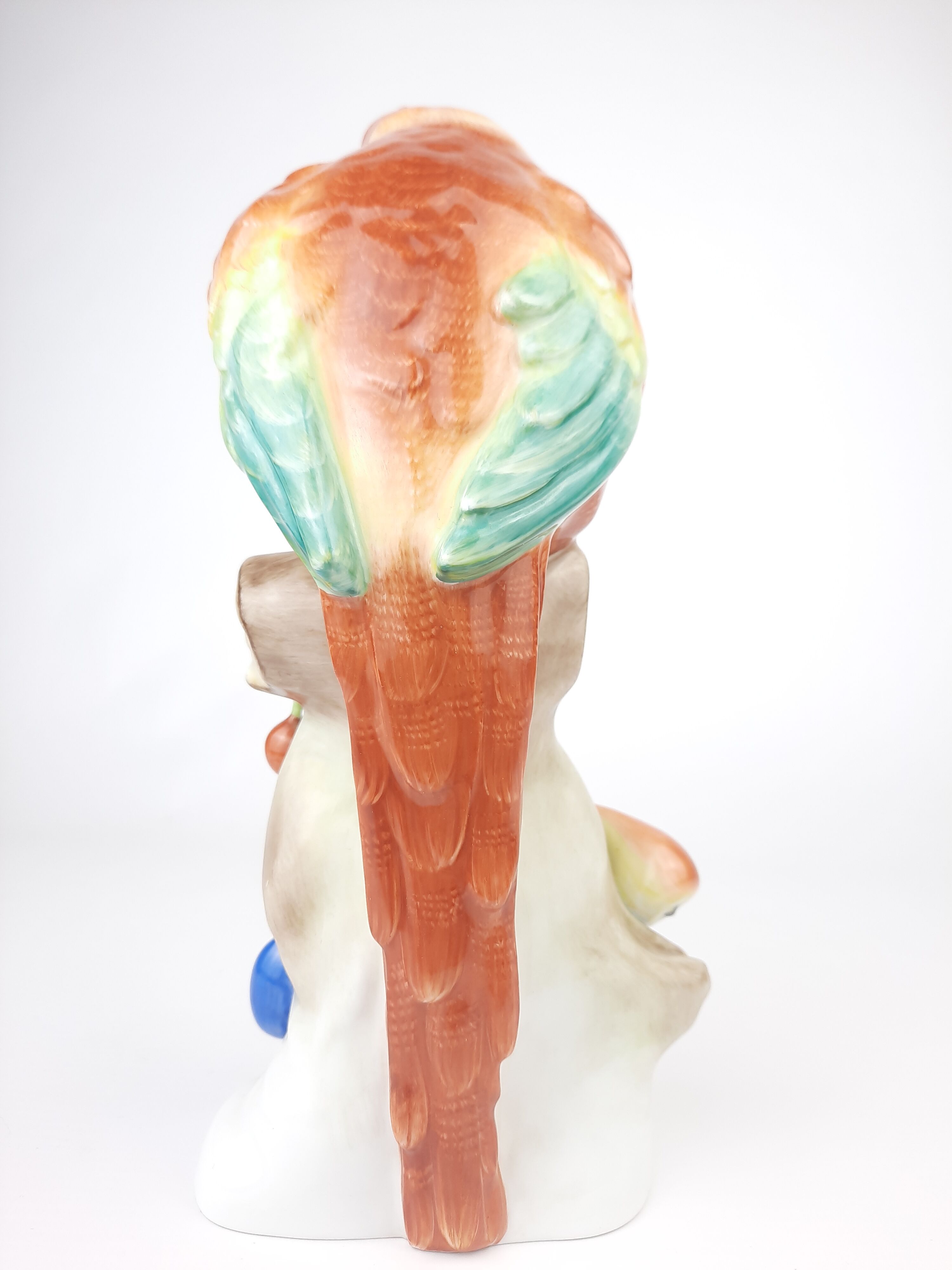 Herend porcelain macaw parrot figurine vintage