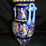 Gien vase with handles