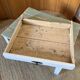 Solid wood coffee table with drawer
