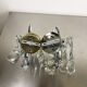 Pair of JT Kalmar frozen wall sconces, Murano glass, Austria, 1970s