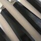 Set of 12 fruit knives in black bakelite