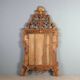 Antique mirror in gilded lime wood, Baroque sculptures, 18th century