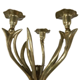 Brass cande holder flowers