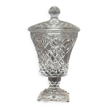 Solid crystal candy box. 24% lead.