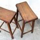 Pair of brutalist style stools