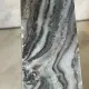 pair of obelisk bookends in grey/brown marble Art Deco style