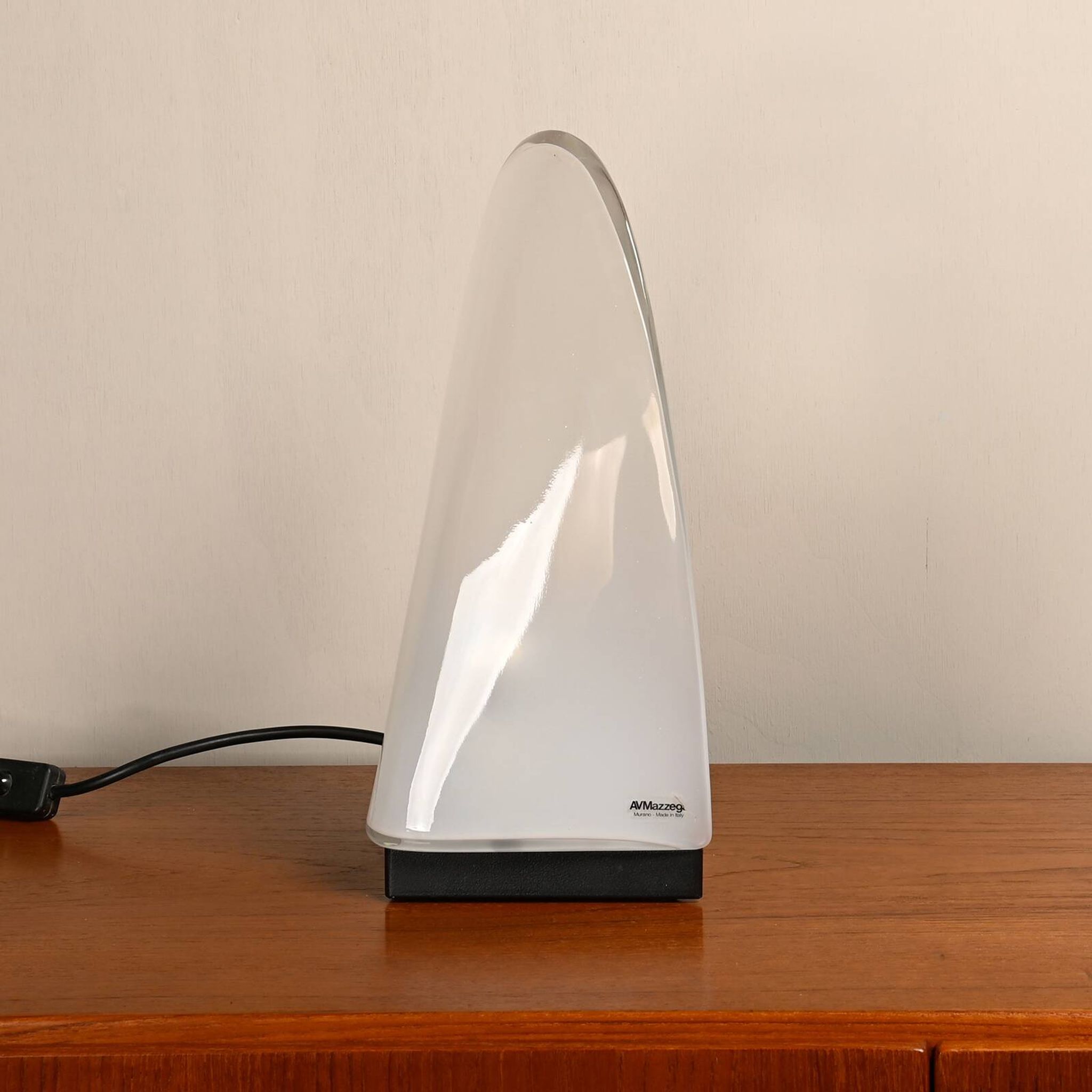 Carlo Nason table or bedside lamp with Murano Glass for Mazzega, Italy 1970's