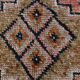 Navy Blue & Green Vintage Runner Rug, 80x323Cm