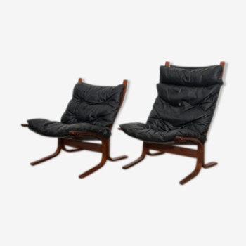 Lot de deux fauteuils "Siesta" vintage par Ingmar Relling pour Westnofa