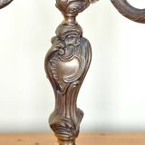 bronze 3-light chandelier, rococo style desk lamp