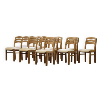 Vintage 1980s Danish Pine Wood Dining Chairs 1970s/80s by Dyrlund