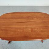 Table basse en teck massif, Danemark 1960s