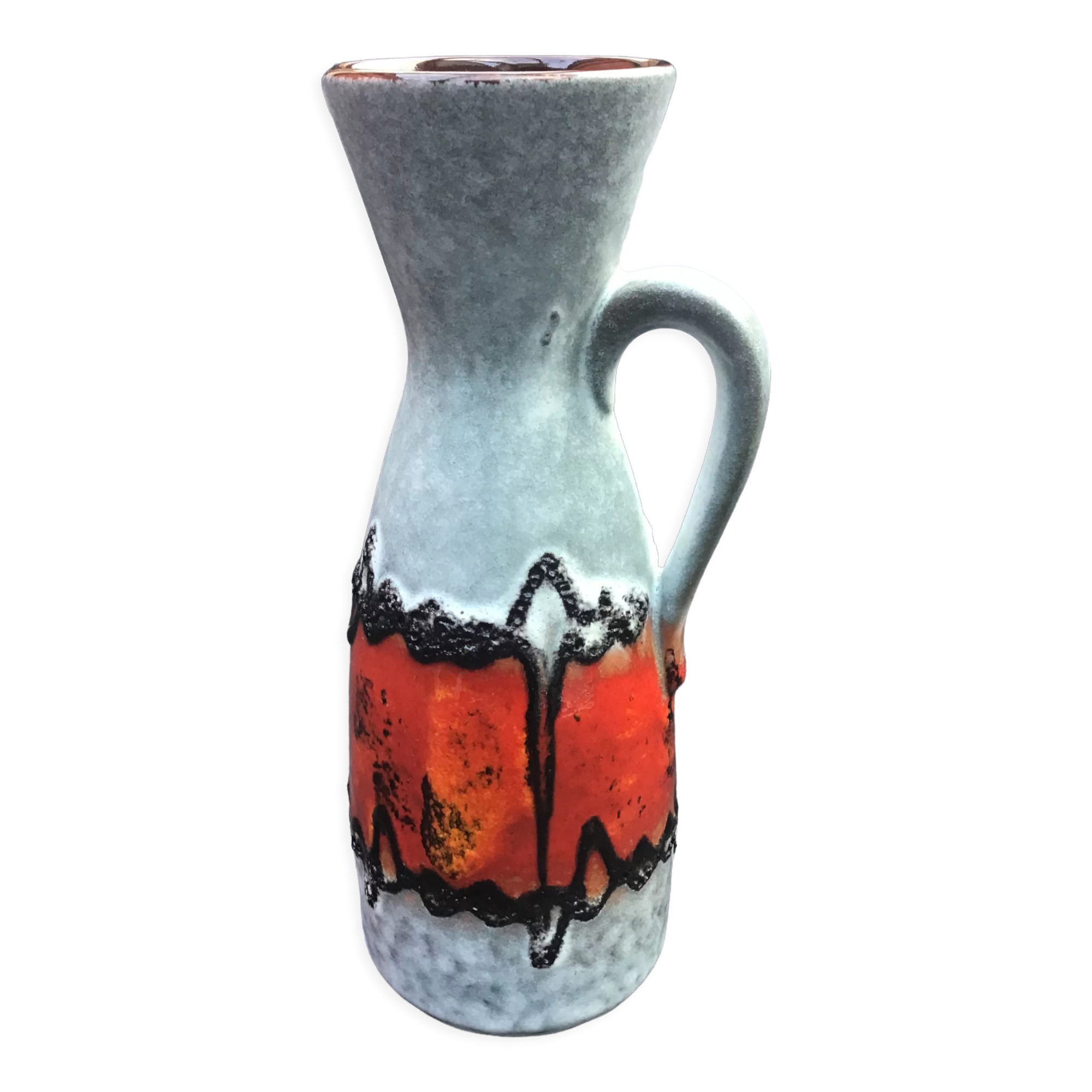 Vase Fat lava Carstens Tonnieshof West Germany