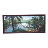Oil on canvas Africanist 179x78