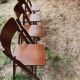 Pair of folding bistro chairs Baumann