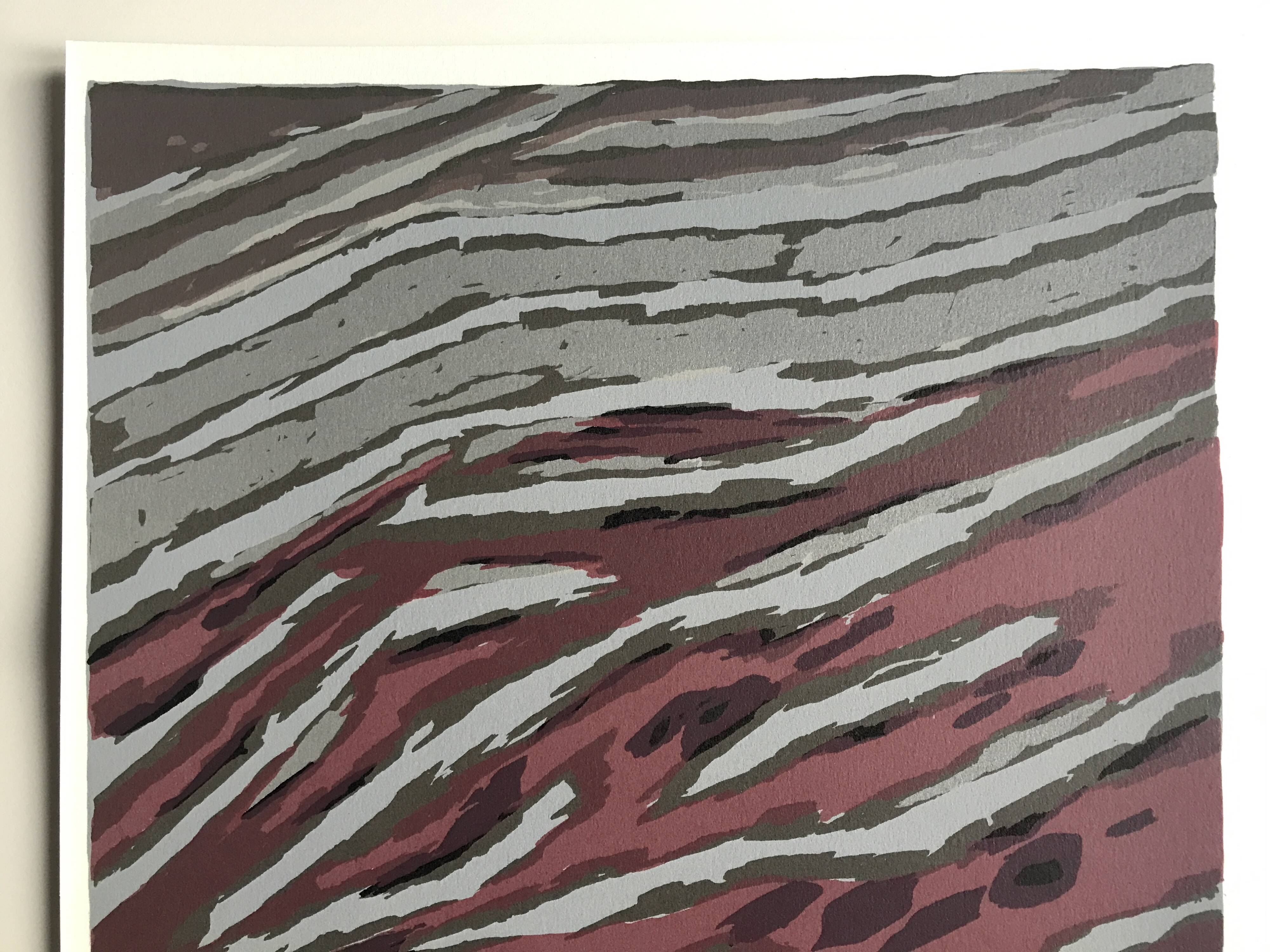 Set of 4 original lithographs by Raoul Ubac, 1978. The earth.