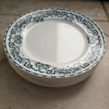 Set of dessert plates Moulins des Loups and Hamage